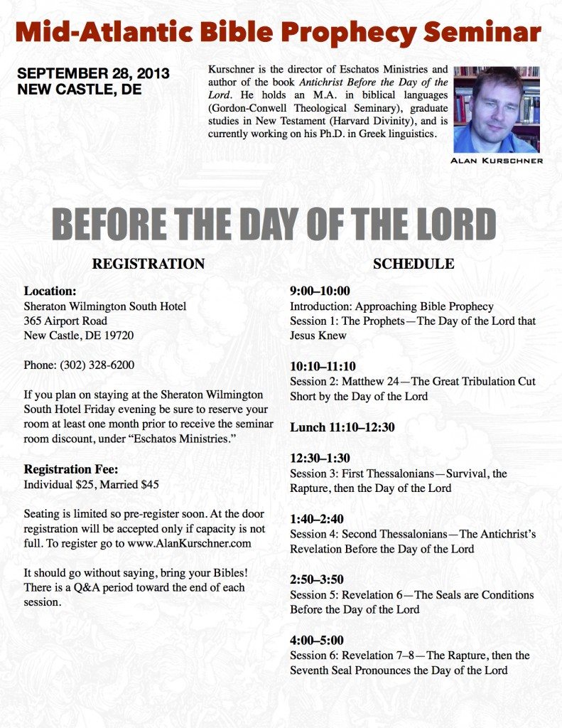 Mid-Atlantic Prophecy Prophecy Seminar : Conference 2013 copy